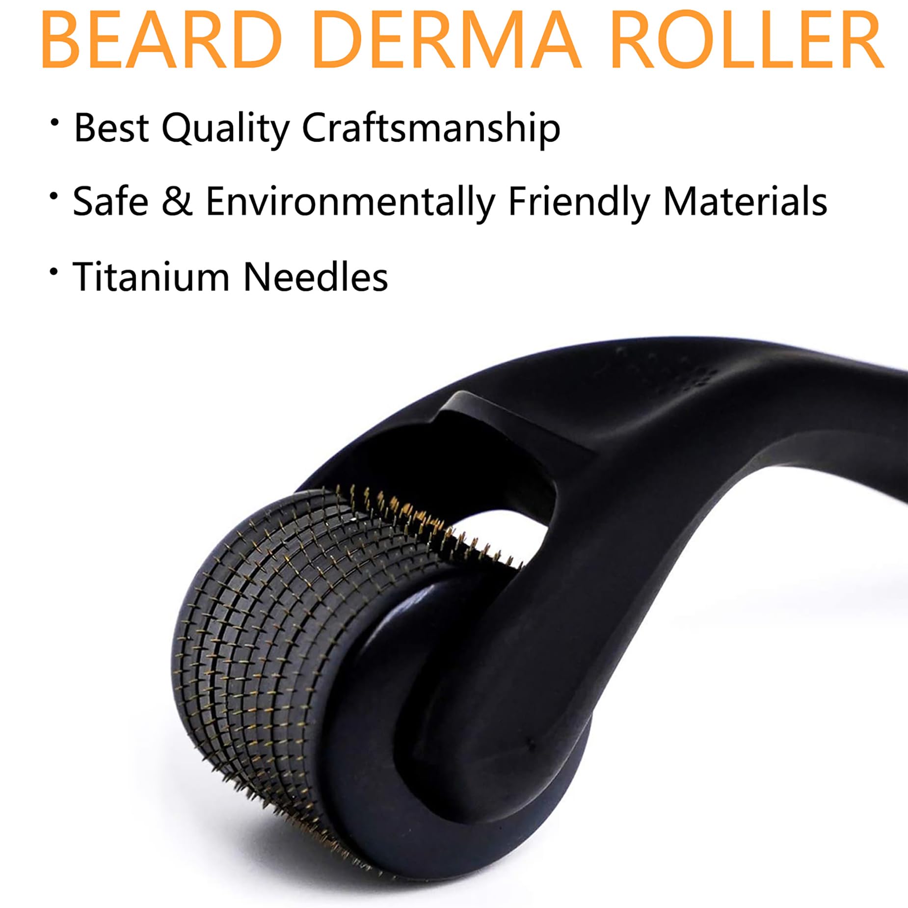 Angel Kiss Microneedling Derma Roller for Face, Body and Beard - 0.25mm Micro Needle Roller