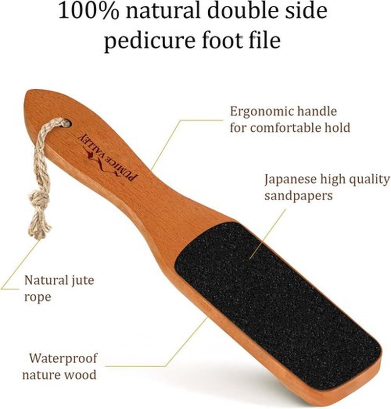 Skiennix Foot File - Double-Sided Pumice Stone for Callus Removal & Smooth Feet | Ideal for Dry Skin