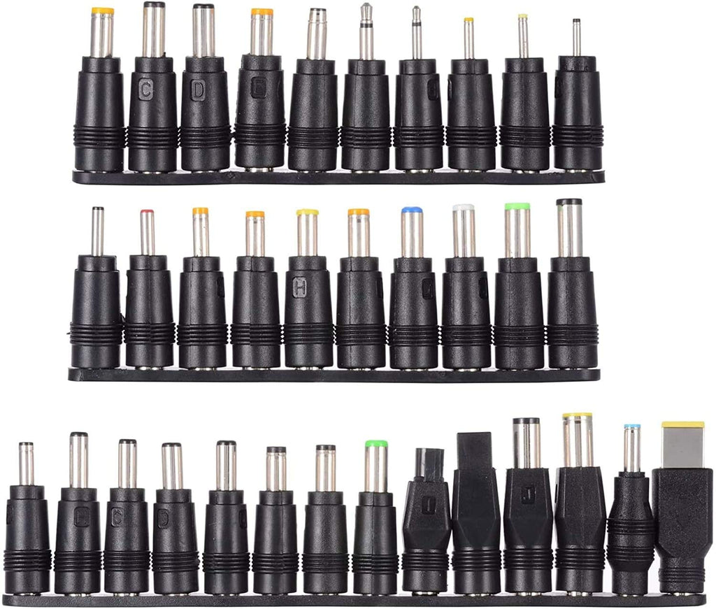 Universal DC Barrel Connectors 34pcs Kit for Loptop Charger DC Power Tips
