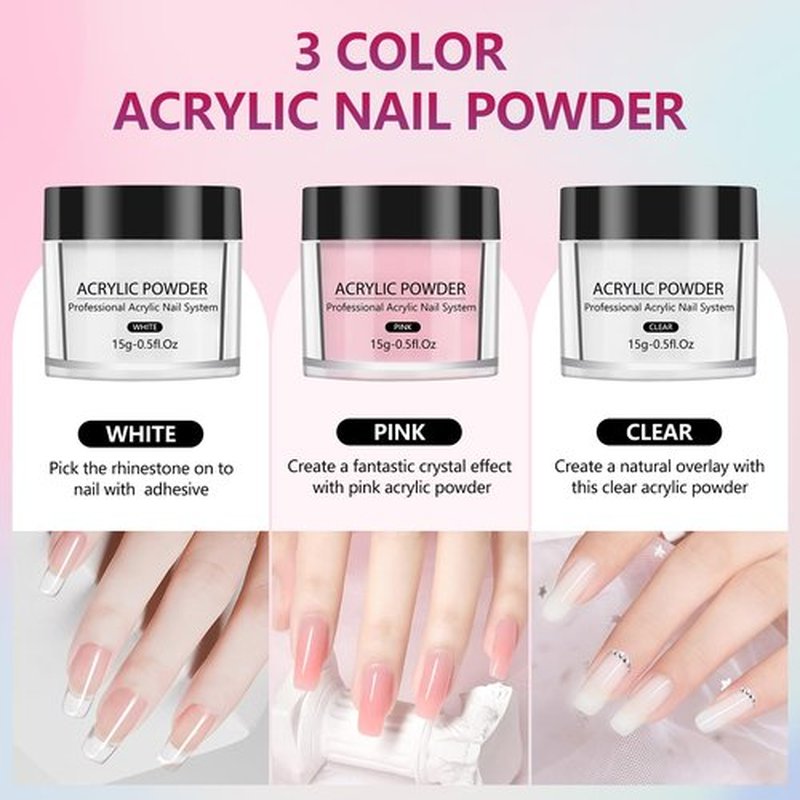 Nail Practice Hand for Acrylic Nails, Flexible Practice Nail Hand Training Kits, Movable Fake Nail Hand to Practice Fake Nails with Nail Drill, Nail Dryer Lamp, 12 Colors Acrylic Powder Beginners Kit