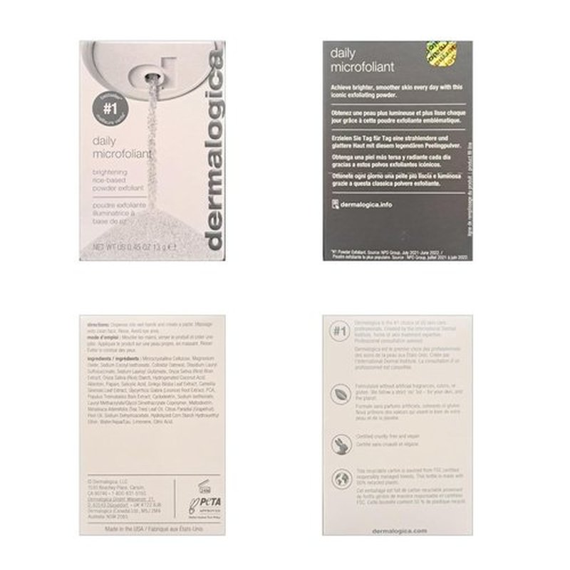 Dermalogica Daily Microfoliant - Exfoliating Face Scrub Powder with Salicylic Acid & Papaya Enzyme for Brighter, Smoother Skin