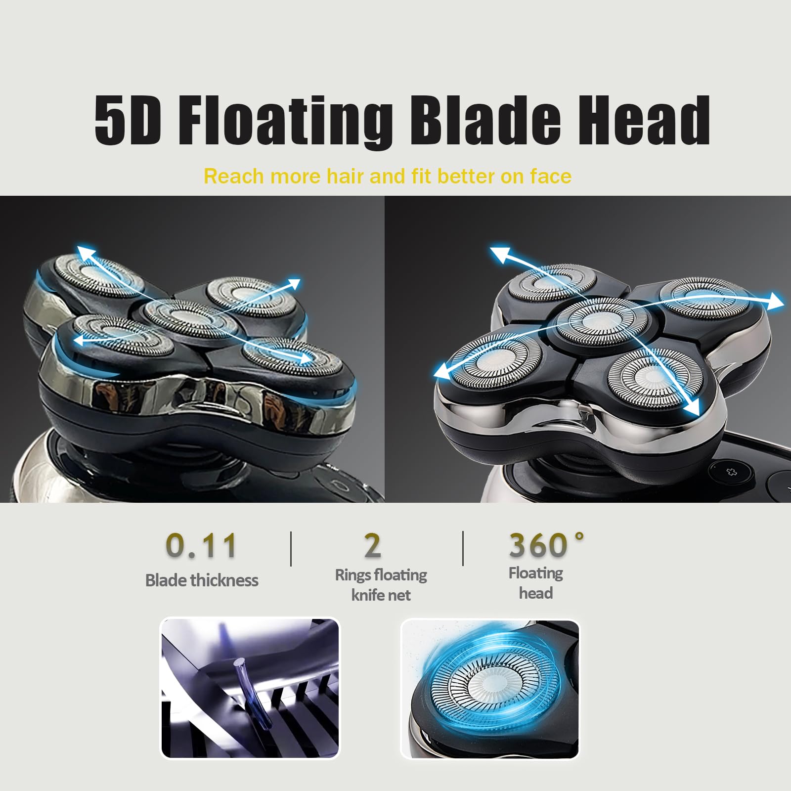 Shaver Replacement Heads Compatible with Remington Balder Boss