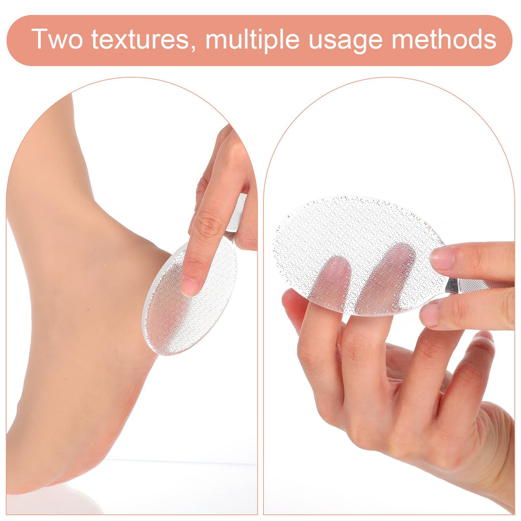 YBEATY 2 Pcs Nano Foot File Glass Nail File Foot Scrubber Callus Remover Rough and Smooth Sides Professional Pedicure Tools at Home Heel Scraper for Dead Skin Removal Cracking Wet and Dry Feet