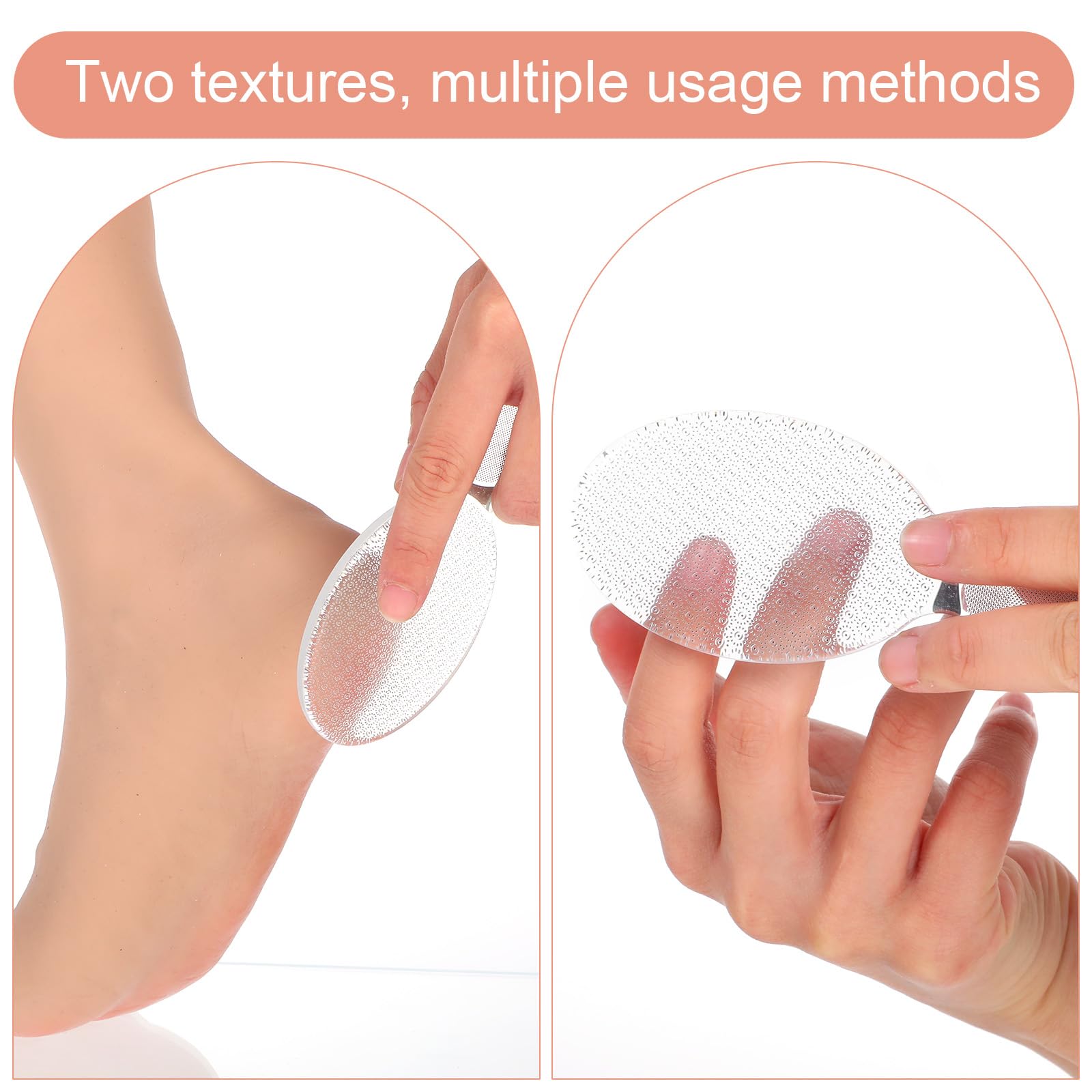 YBEATY 2 Pcs Nano Foot File Glass Nail File Foot Scrubber Callus Remover Rough and Smooth Sides Professional Pedicure Tools at Home Heel Scraper for Dead Skin Removal Cracking Wet and Dry Feet
