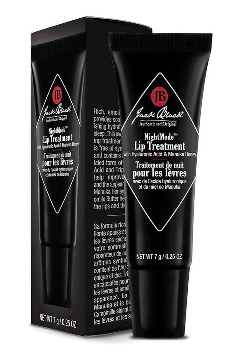 Jack Black NightMode Lip Treatment - Hydrating Overnight Lip Mask with Hyaluronic Acid | Moisturizer & Balm