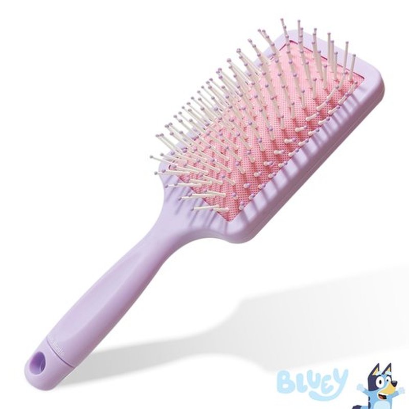 LUV HER Licenced Bluey Kids' Detangling Confetti Hair Brush - Fun Design with Bluey & Bingo - Gentle on Wet & Dry Hair - Ideal for Kids Ages 3+ - Makes Hair Care Enjoyable and Simple