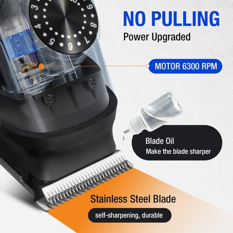 SUPRENT Beard Trimmer for Men - Waterproof IPX7 Mustache Trimmer with 39 Adjustable Lengths | Cordless USB-C Rechargeable