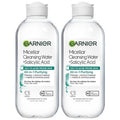 Garnier Micellar Water with Salicylic Acid, All-in-1 Mattifying Facial Cleanser and Makeup Remover for Oily and Acne Prone Skin, 13.5 Fl Oz, Pack of 2