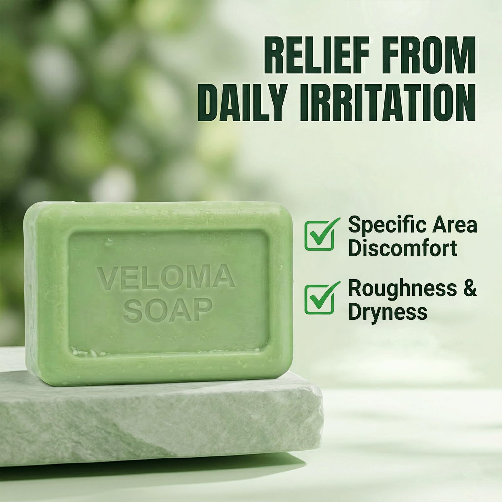 DERMA MUSE Veloma Antifungal Soap,Veloma Soap,with Tea Tree Oil & Coconut Oil & Witch Hazel, Deep Pore Cleansing,Supports Clear, Healthy-Looking Skin (1PCS)