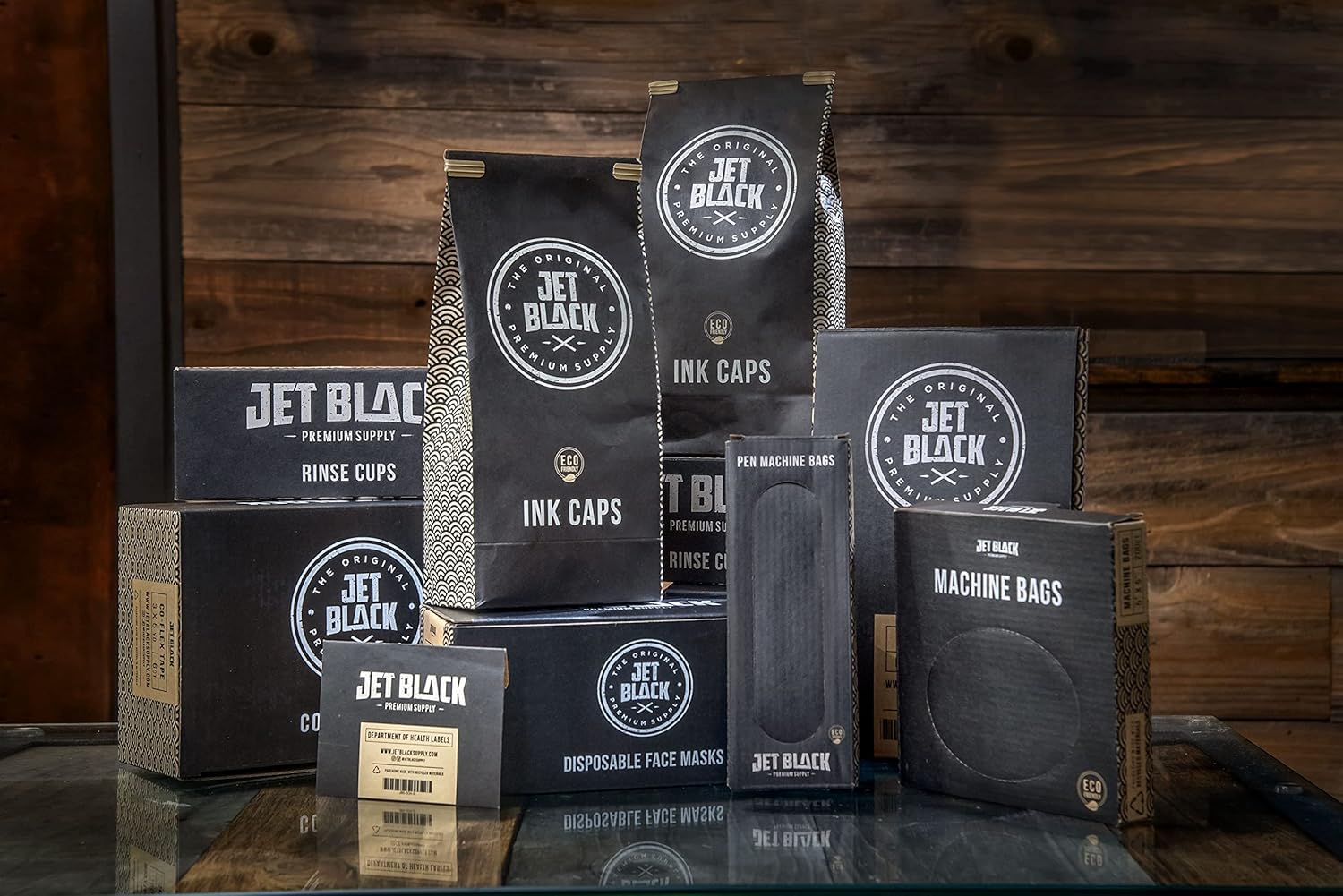 Jet Black Eco-Friendly Disposable Razors, 50 Pieces, Shaving Razors, Premium Quality Dual Blades, Compostable Wheat Straw Handle, Individual Sterilized Packaging