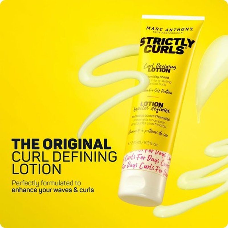 Marc Anthony Curl Defining Lotion - Long-Lasting Moisturizing Gel for Curly Hair | Reduces Frizz & Enhances Shine