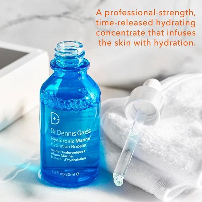 Dr. Dennis Gross Hyaluronic Marine™ Hydration Booster - Deep Hydration for Dry Skin & Fine Lines | 1 fl oz