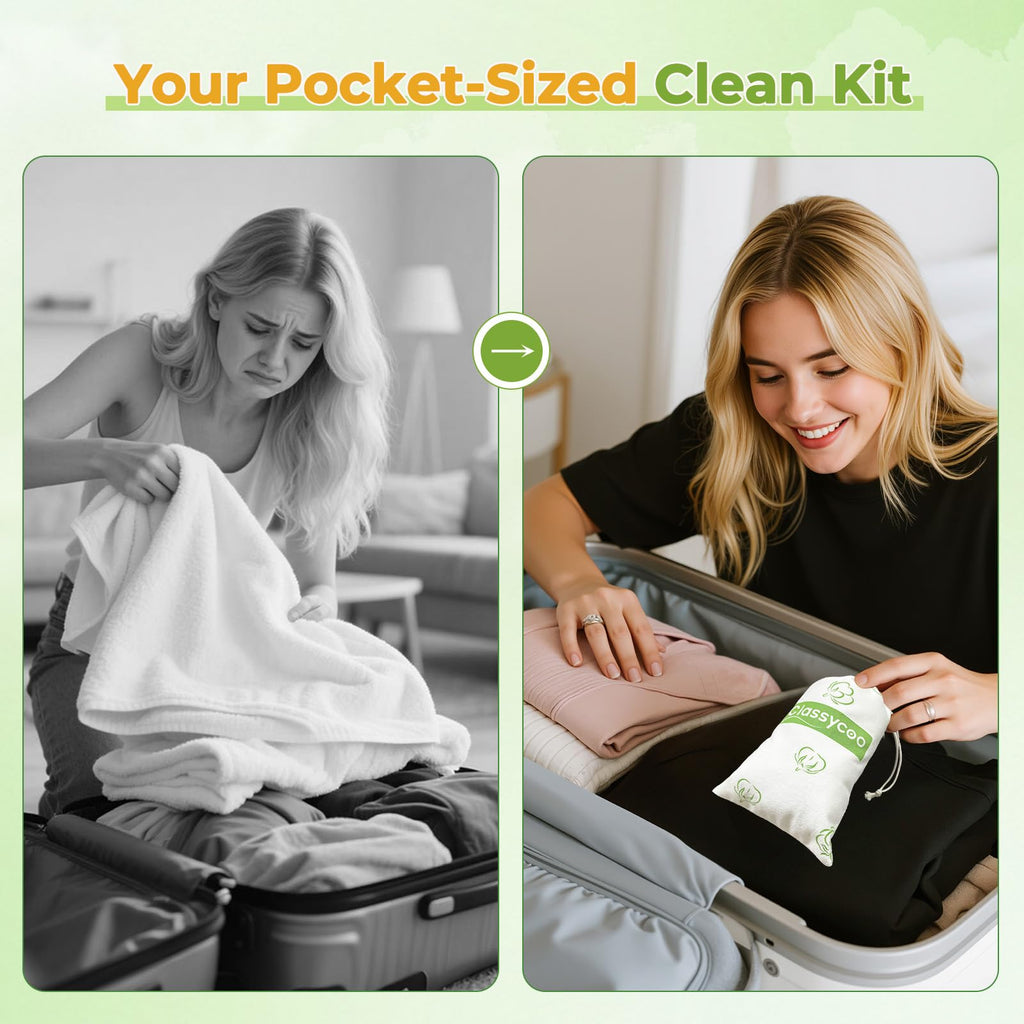 Classycoo Disposable Towel Travel Bag Set for Hotel