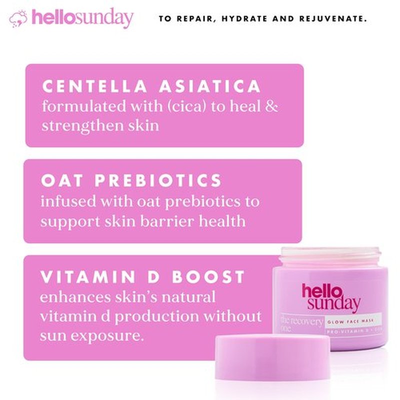 Hello Sunday The Recovery One Glow Face Mask for Unisex - 1.7 oz Mask
