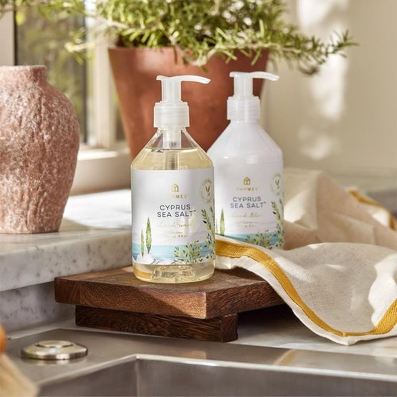 Thymes Moisturizing Hand Lotion - Luxury Shea Butter & Aloe Vera Formula for Dry Skin | Cyprus Sea Salt, 9 fl oz