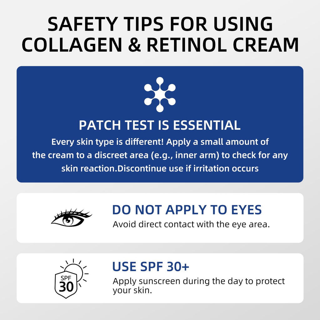 Retinol Cream for Face, Face Moisturizer, Skin Tightening Cream for Face with Collagen and Hyaluronic Acid, Anti-Aging, Firming Skin Care Neck & Décolleté for Day & Night, Instant Lift, 1.7 fl oz