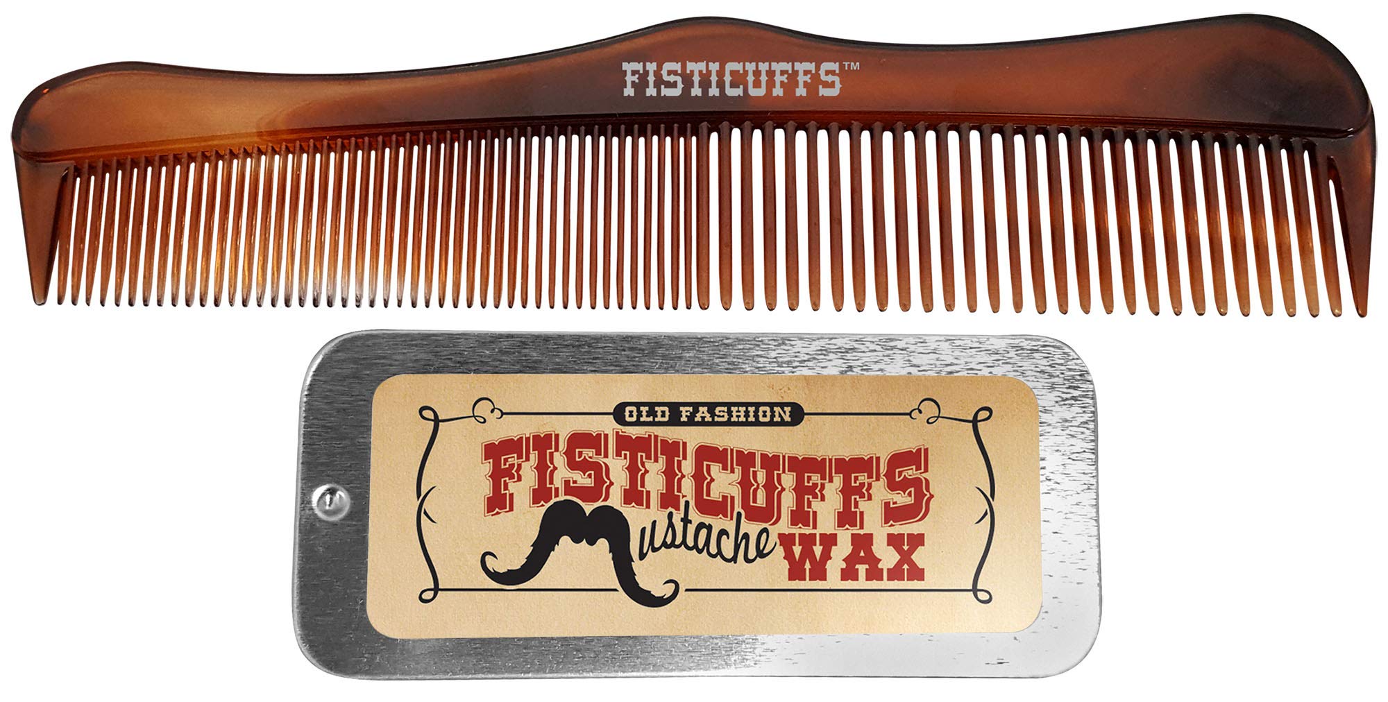 Grave Before Shave Fisticuffs Mustache Wax/Comb set