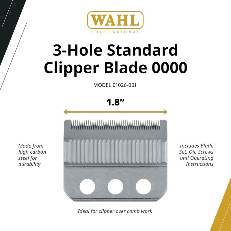 Wahl Professional - Adjusto-Lock Clipper Blade #1026-001 - Precision Cutting for Wahl Clippers