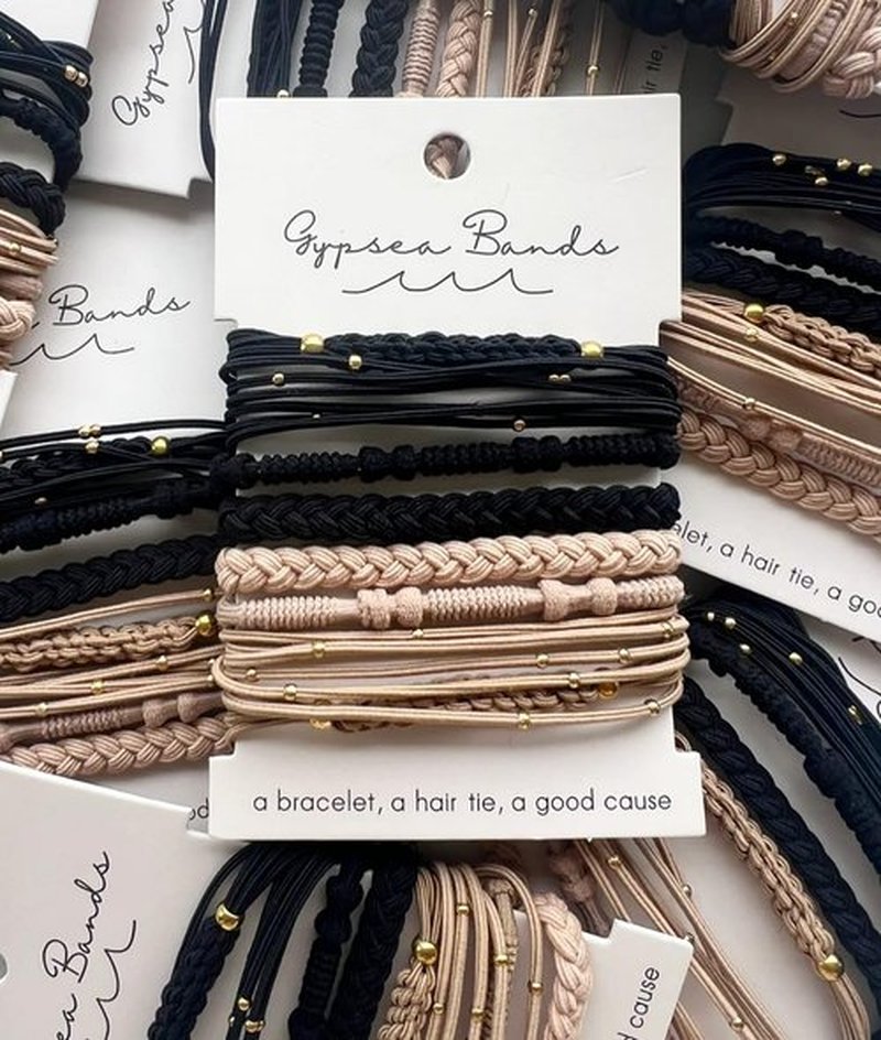 Gypsea Bands Hair Tie Bracelets for Men, Women & Kids - Set of 10 (Bali)