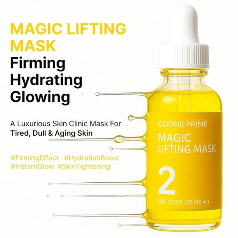 Regine Switzerland Instant Face Lift Serum Mask - Hyaluronic Acid & Niacinamide Anti-Aging Formula