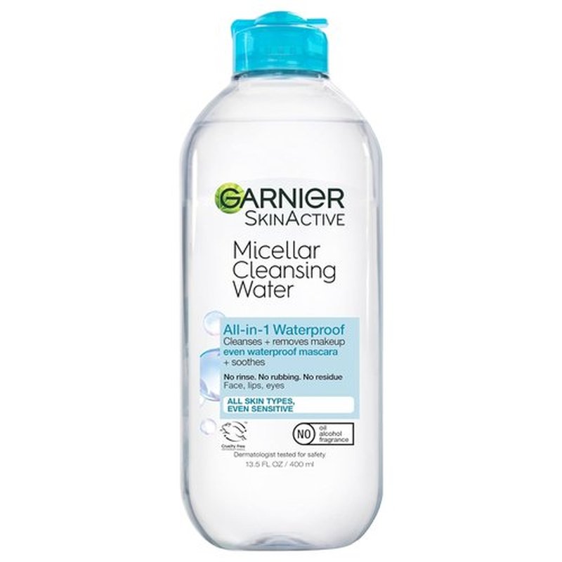 Garnier Micellar Water - Waterproof Makeup Remover & Hydrating Cleanser for Sensitive Skin | 13.5 Fl Oz