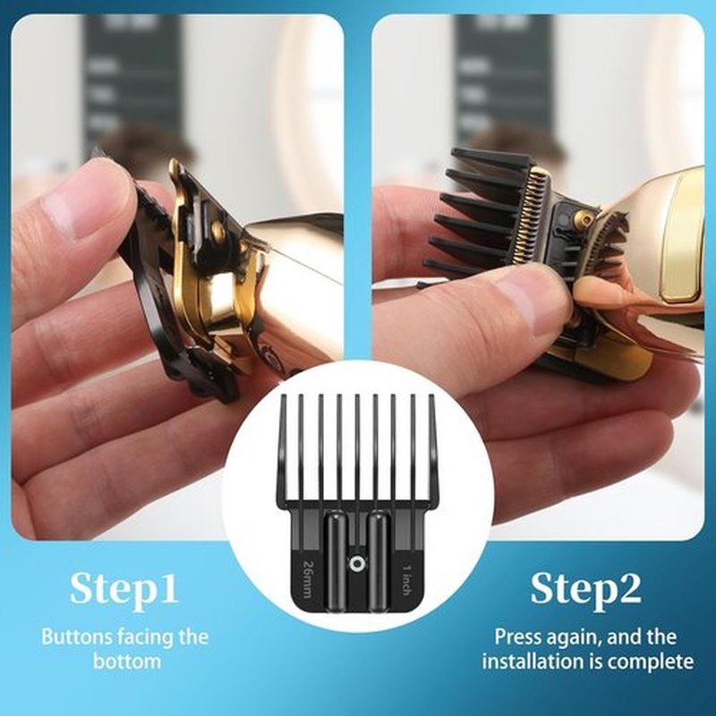 BaBylissPRO Premium Trimmer Guards - Replacement Set for FX787 & FX726 | 1/32-5/4 Inch with Organizer