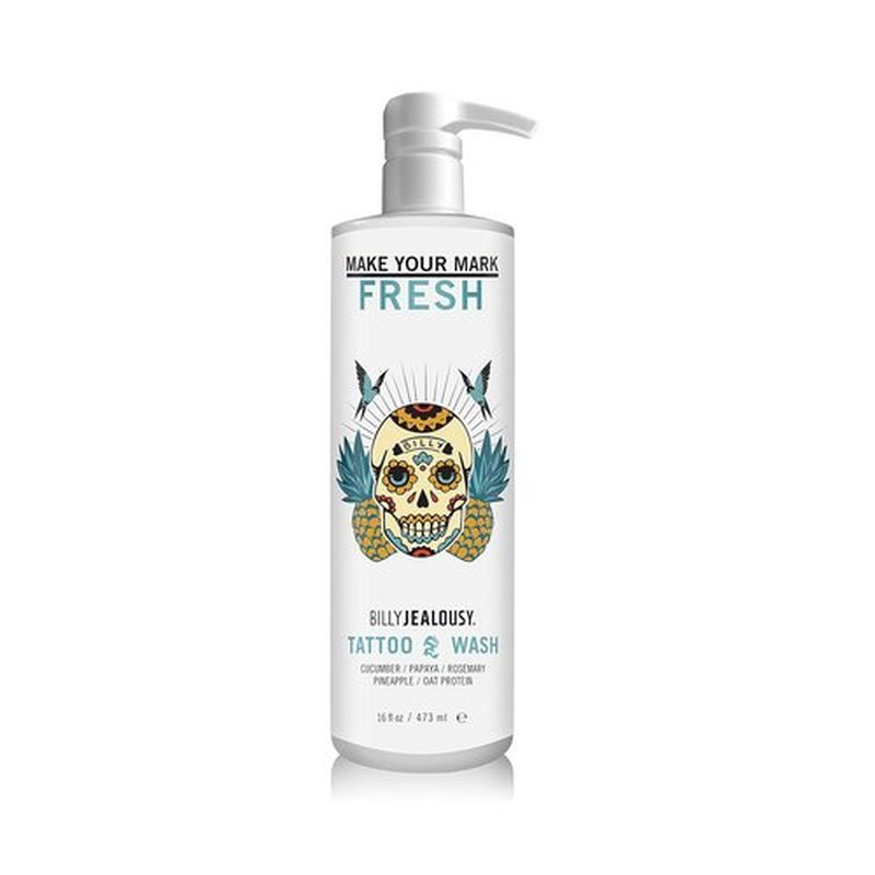 Billy Jealousy Make Your Mark Tattoo Wash - Hydrating Cleansing Aftercare with Cucumber & Rosemary
