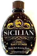 Sicilian 200X Dark Black Bronzer Tanning Lotion - Gradual Glow & Nourishing Formula | Luxurious Sunless Tanner