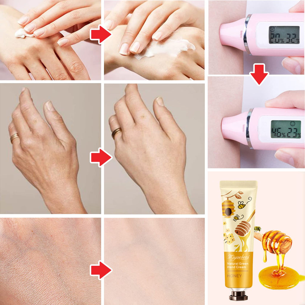 10 Pack Natural Plant Fragrance Hand Cream for Dry Hands,Moisturizing Hand Care Cream Hand Lotion Travel Gift Set,Travel Size Hand Lotion Set for Men and Women-30ml