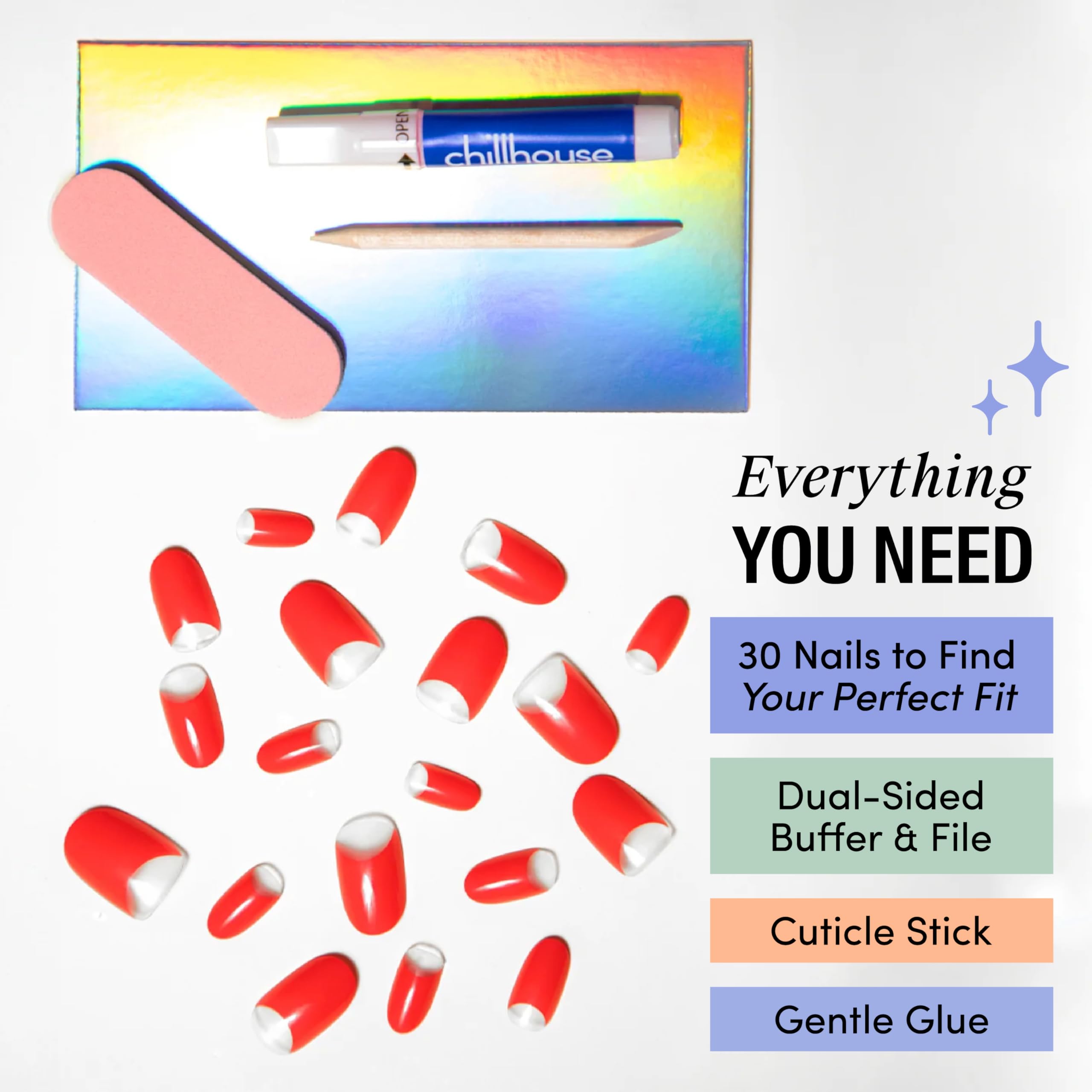 Chillhouse Women's 90s Supermodel Nail Kit