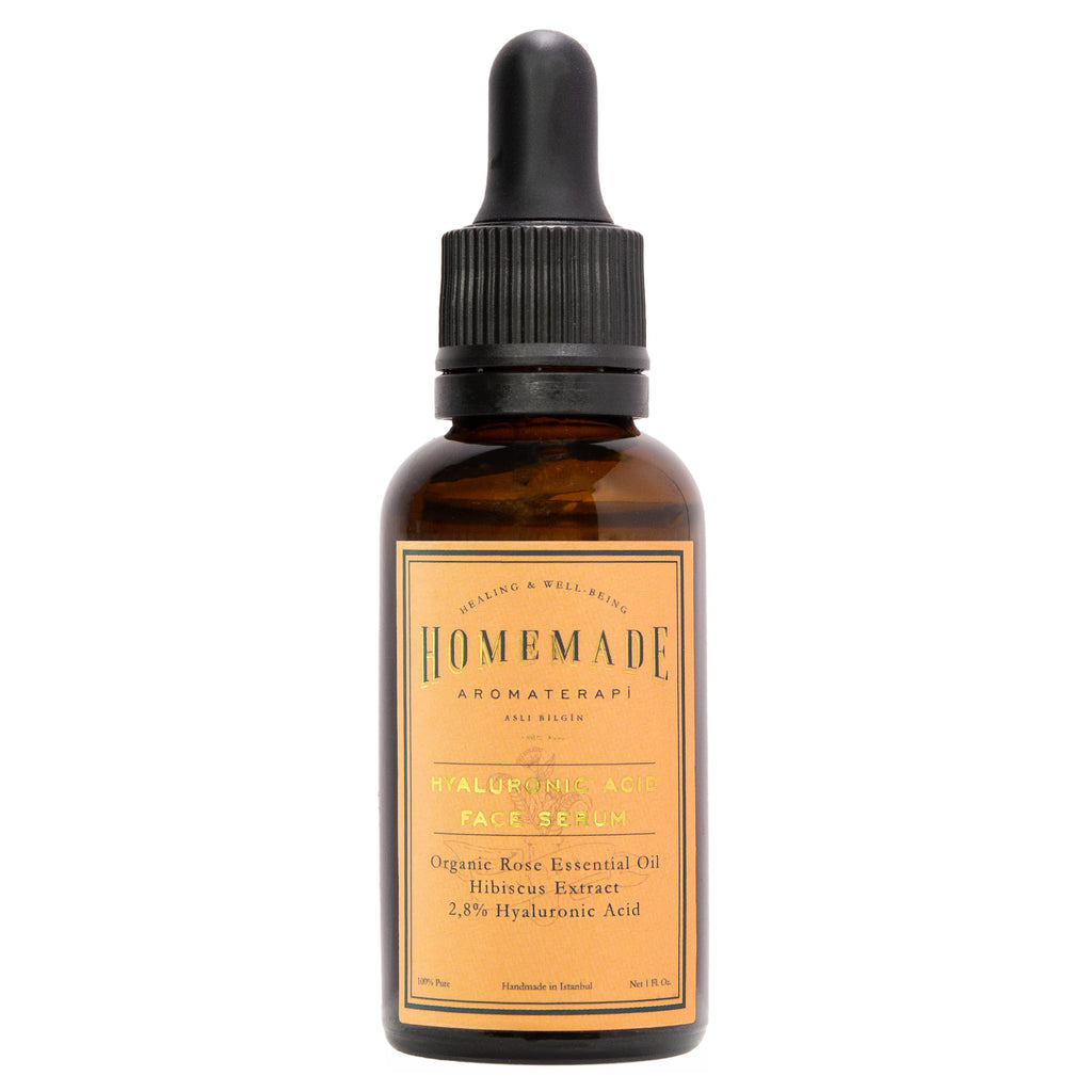 HMA | Hyaluronic Acid Face Serum – Rose & Hibiscus + 2.8% HA | Plumping & Hydrating Anti-Aging Formula | Botanical Skincare for Fine Lines & Glow | 1 FL Oz
