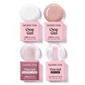 Dashing Diva One Gel Mega Bundle - Nothing But Neutrals - Includes 2 Colors, Iridescent Topper & Top Coat - 3-in-1 Base, Nail Color & Top Coat - Gel Nail Polish Set