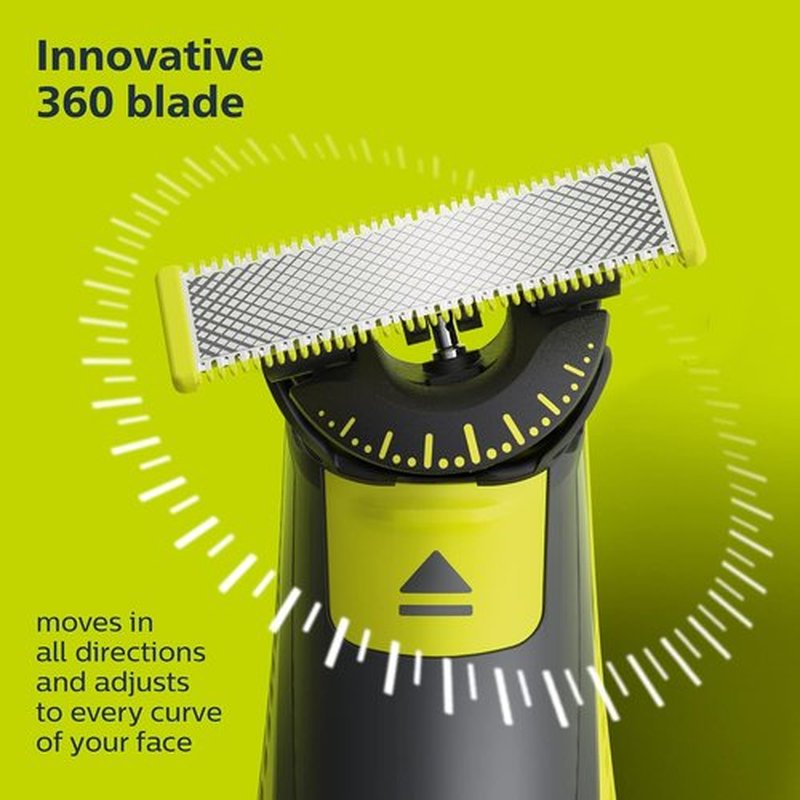 Philips Norelco OneBlade Replacement Blades - Genuine 4 Pack for Electric Shaver & Trimmer | QP440/80