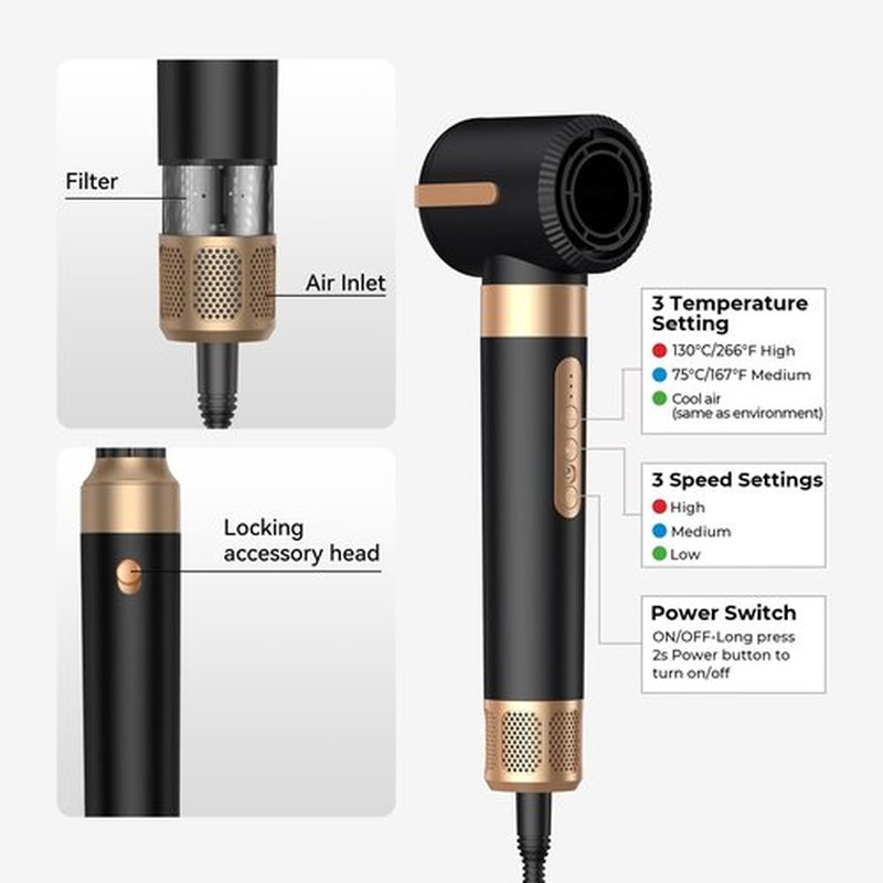 Blow Dryer Brush 7 in One, Negative Ion Hair Set Upgrade Hot Air Styler Wrap Curler, Curling Iron Styling Tools As A Gift for Straight/Curl/Drying/Smoothing