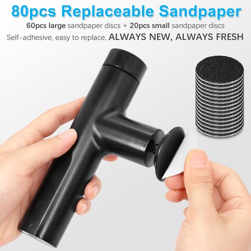 Electric Callus Remover for Feet, Rechargeable Electric Foot Callus Remover Foot Sander Heel Sander Grinder File Pedicure Tools for Women Men Dead Skin Cracked Hard Skin, FCR-6