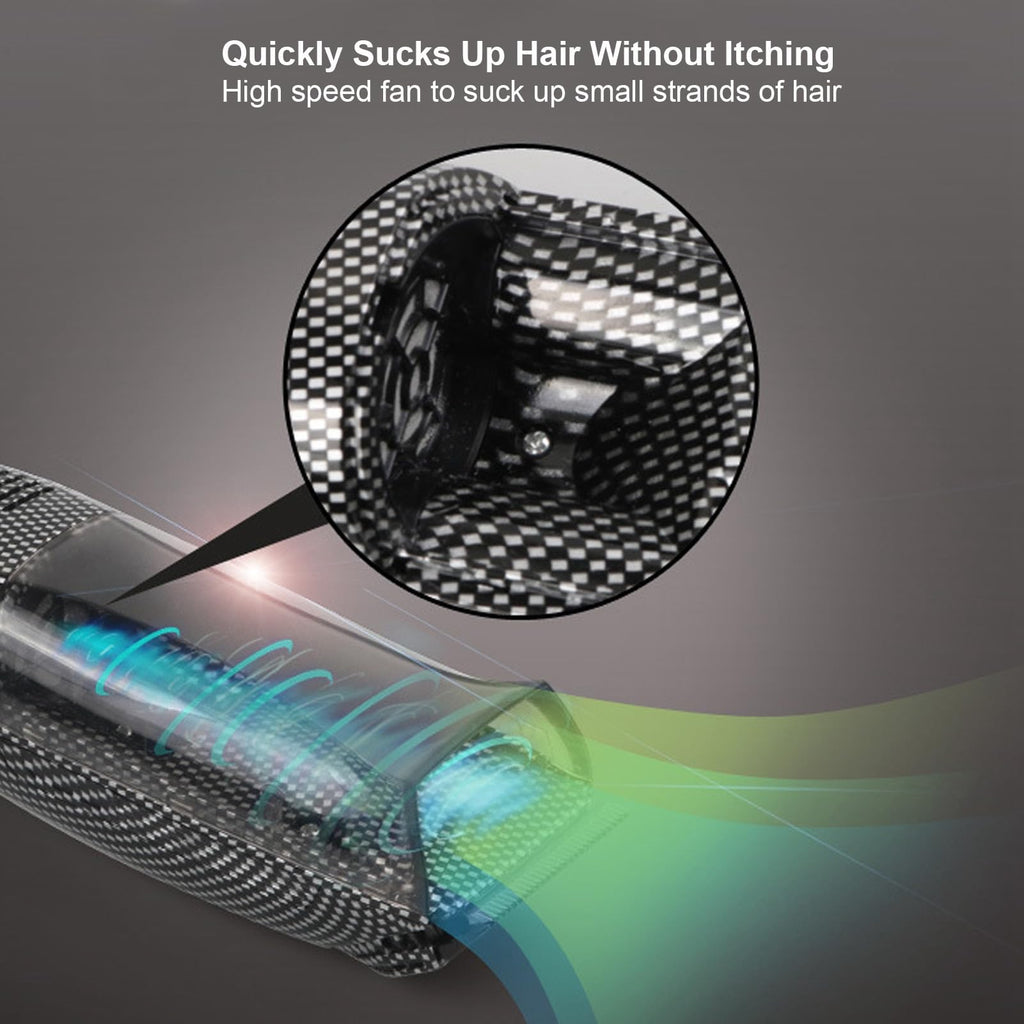 Diydeg Electric Hair Clipper, USB Recharge Light Vacuum Hair Trimmer with Automatic Hair Suction, Electric Body Hair Trimmer with 4 Combs, Cordless Haircut Toddler Haircut Kit