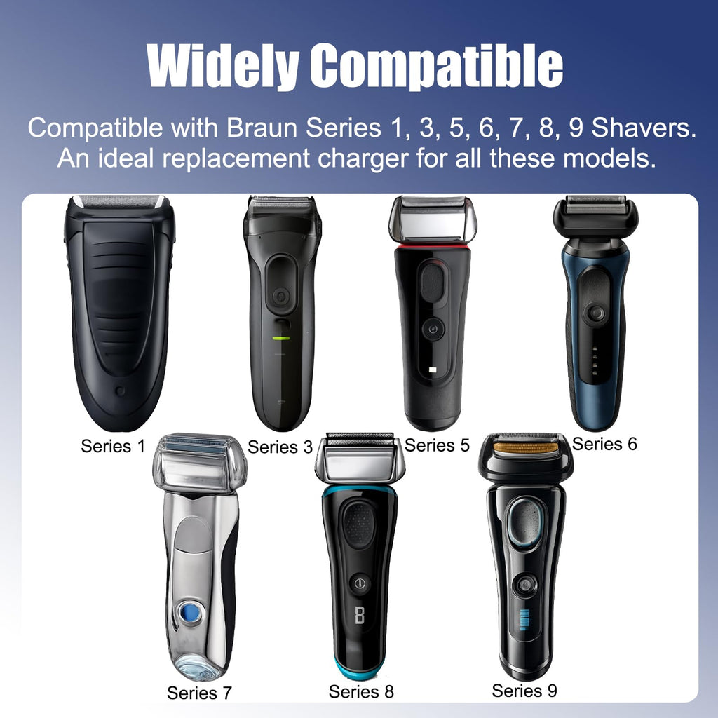 12V Charger Compatible with Braun Shaver Electric Razor Power Adapter