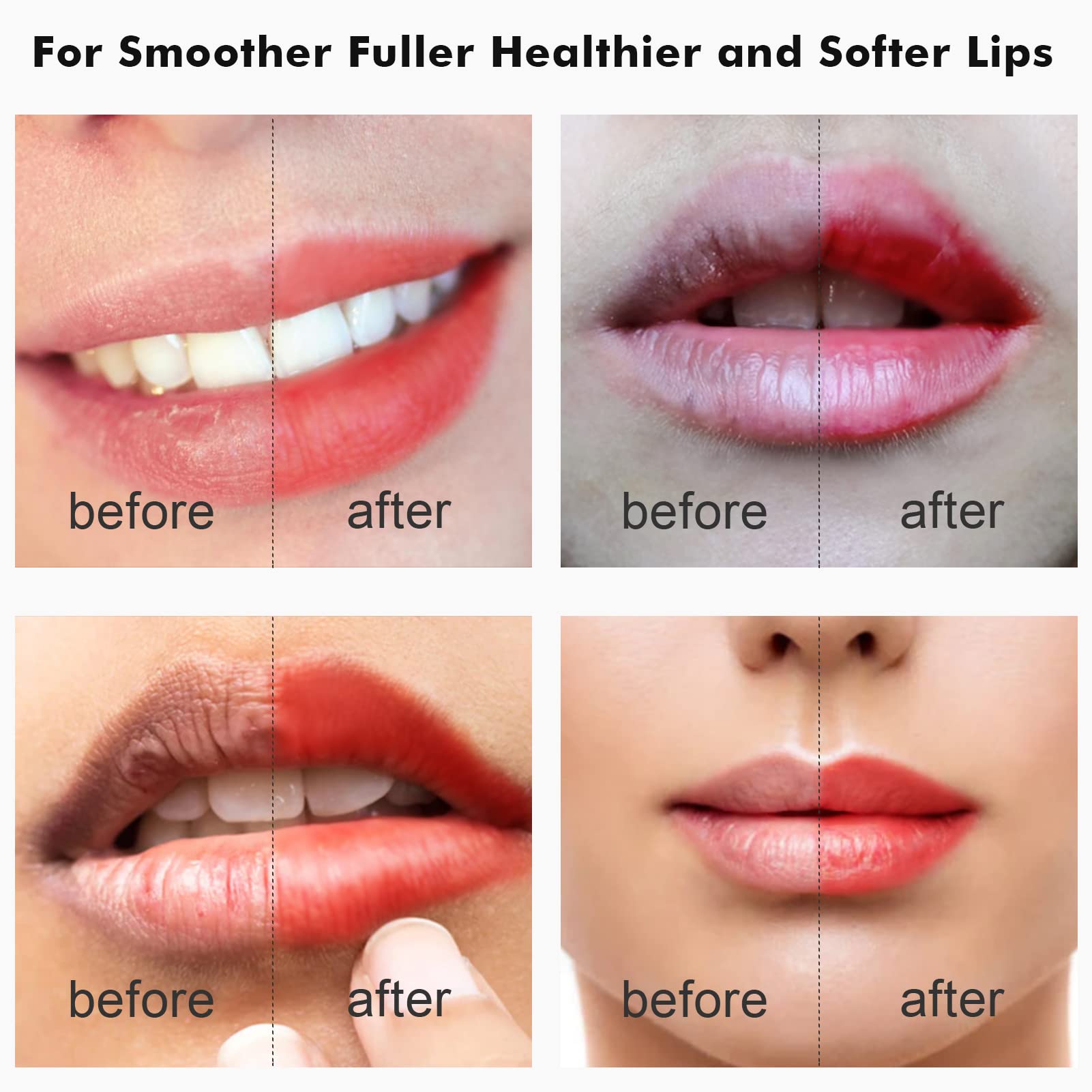 Lip Scrub Tool Silicone Lip Brush Exfoliating Double-Sided Lip Scrubber Tool for a Smoother and Fuller Appearance,Cleaner (6 Colors,6 PCS)