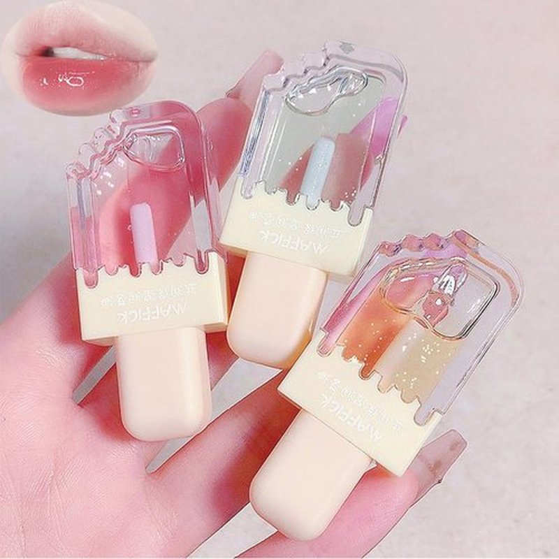 Pakivs 3Pcs Clear Cute Lip Gloss Set,Fruit Flavored Lip Oil Set,Long Lasting Moisturizing,Hydrating Lip Glow Oil,Party Gift,Non-toxic