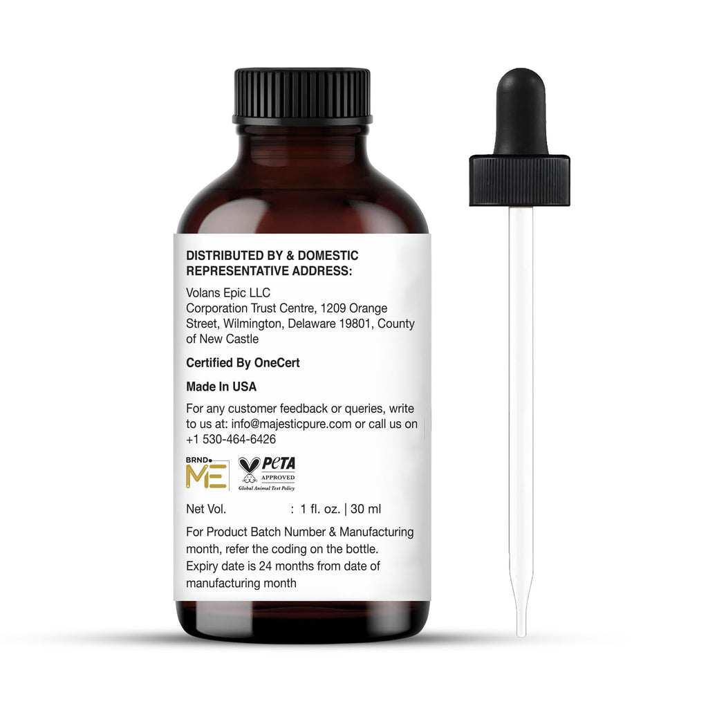 Majestic Pure Organic Frankincense Essential Oil with Glass Dropper - 1 Fl Oz - 100% Pure and Natural Frankincense Oil - Premium Grade Essential Oils for Diffuser, Aromatherapy, Soap and Candle Making