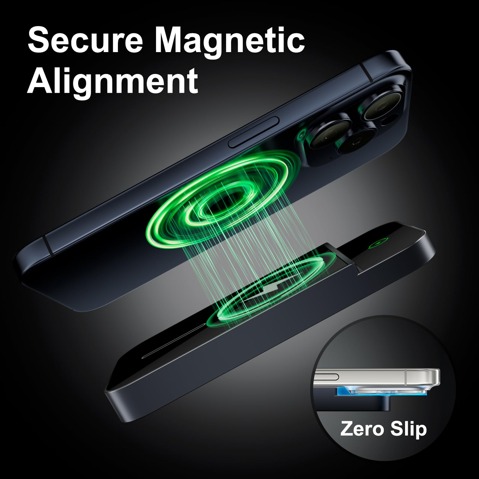 Wireless CarPlay Adapter with Magnetic 15W Fast Charging for iPhone 17/16/15/14/13/12 Series – Wired to Wireless CarPlay Converter, Seamless Auto-Reconnect Plug & Play
