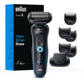 Braun Series 5 5020 Electric Razor for Men Foil Shaver with Beard Trimmer, Rechargeable, Wet & Dry with EasyClean, Black, 5 Piece Set