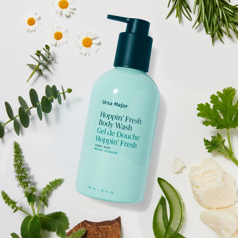 Ursa Major Hoppin’ Fresh Body Wash | Natural Body Wash to Cleanse, Soothe & Hydrate Skin | Sulfate-free, Clean Ingredients, Cruelty Free & Non-Toxic| For Men and Women | 10 oz