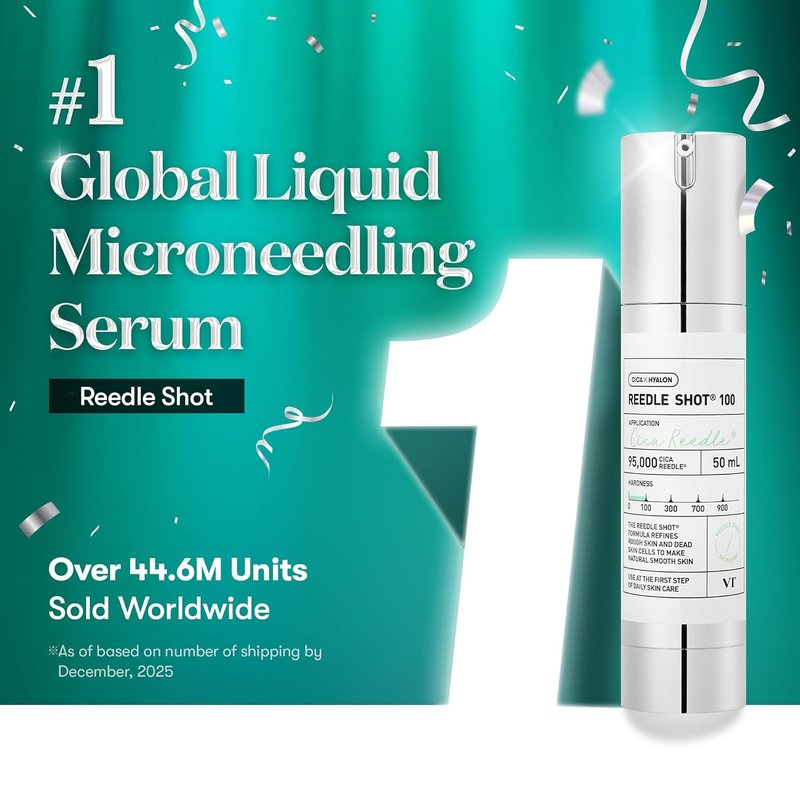 VT COSMETICS CICA Reedle Shot Serum - Spicule Microneedling for Pore Care & Exfoliation | 1.69 Fl Oz