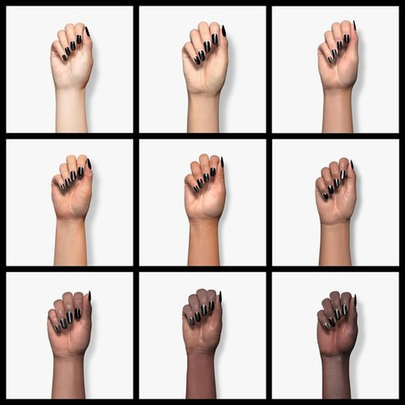 KIARA SKY Soak Off Gel Nail Polish 0.5 fl oz, BLACK TO BLACK (G435)
