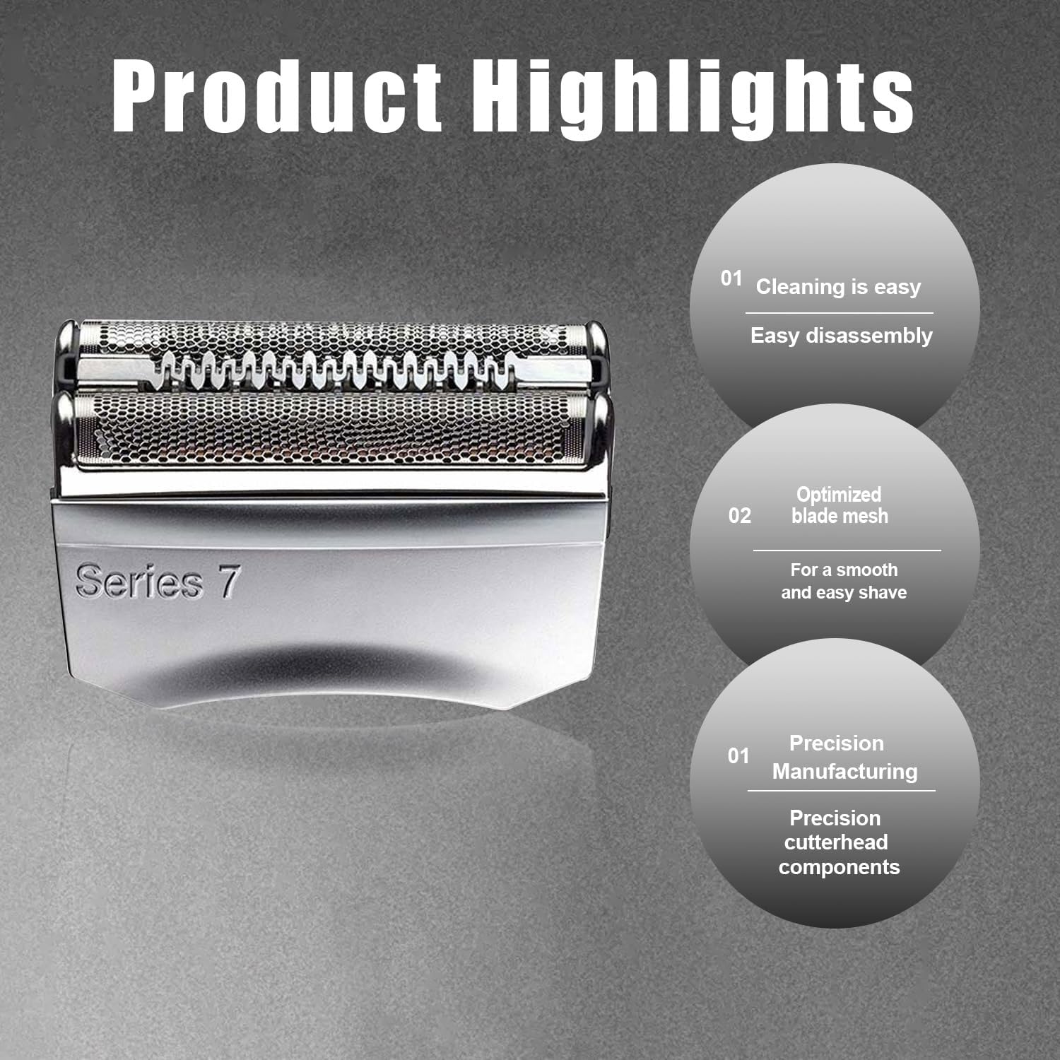 70S Series 7 Replacement Shaver Head for Braun 720 750CC 760CC 790CC 9565