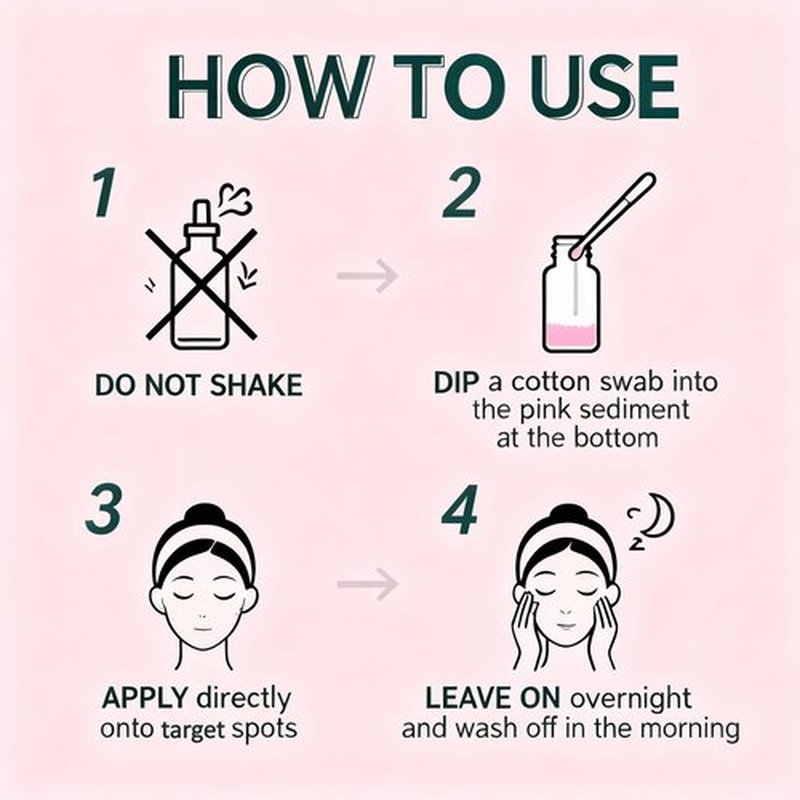 SIRUIMAO Overnight Drying Lotion for Surface Blemishes - Fast Acting Bi-Phase Pink Spot Solution for Face & Body - Soothing Calamine & Tea Tree Oil to Dry Out Impurities & Reduce Redness (1 fl oz)