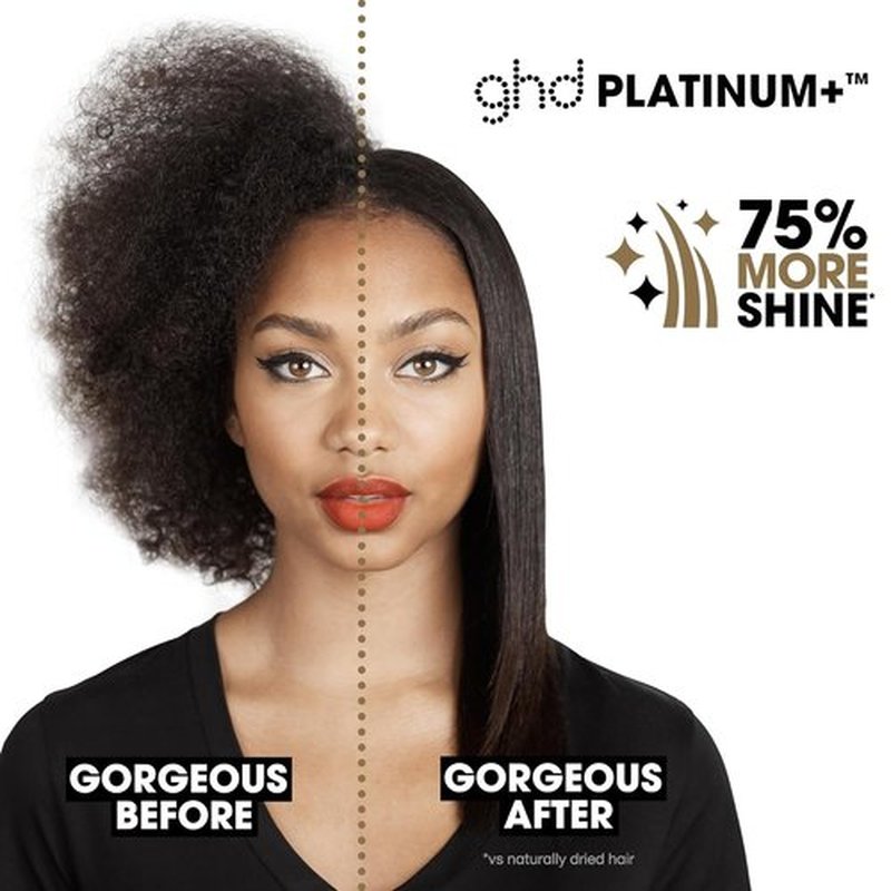 GHD Platinum+ Styler - 1" Flat Iron Hair Straightener for Stronger, Shinier Hair & Color Protection