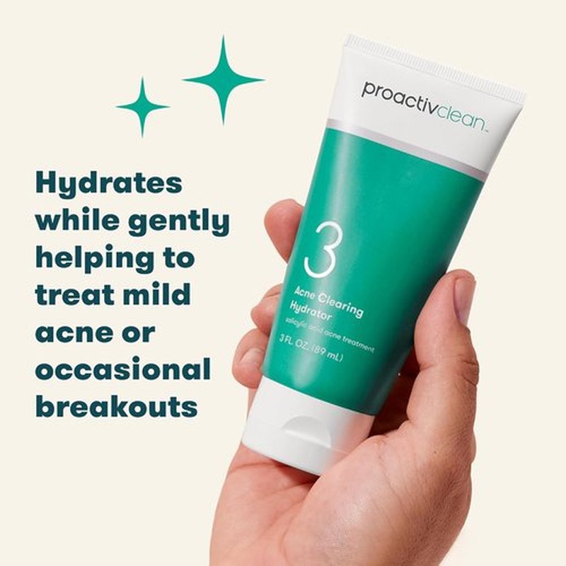 Proactiv Clean Acne Clearing Hydrator | Gentle Daily Moisturizer for All Skin Types - 3oz with Salicylic Acid & Vitamin E