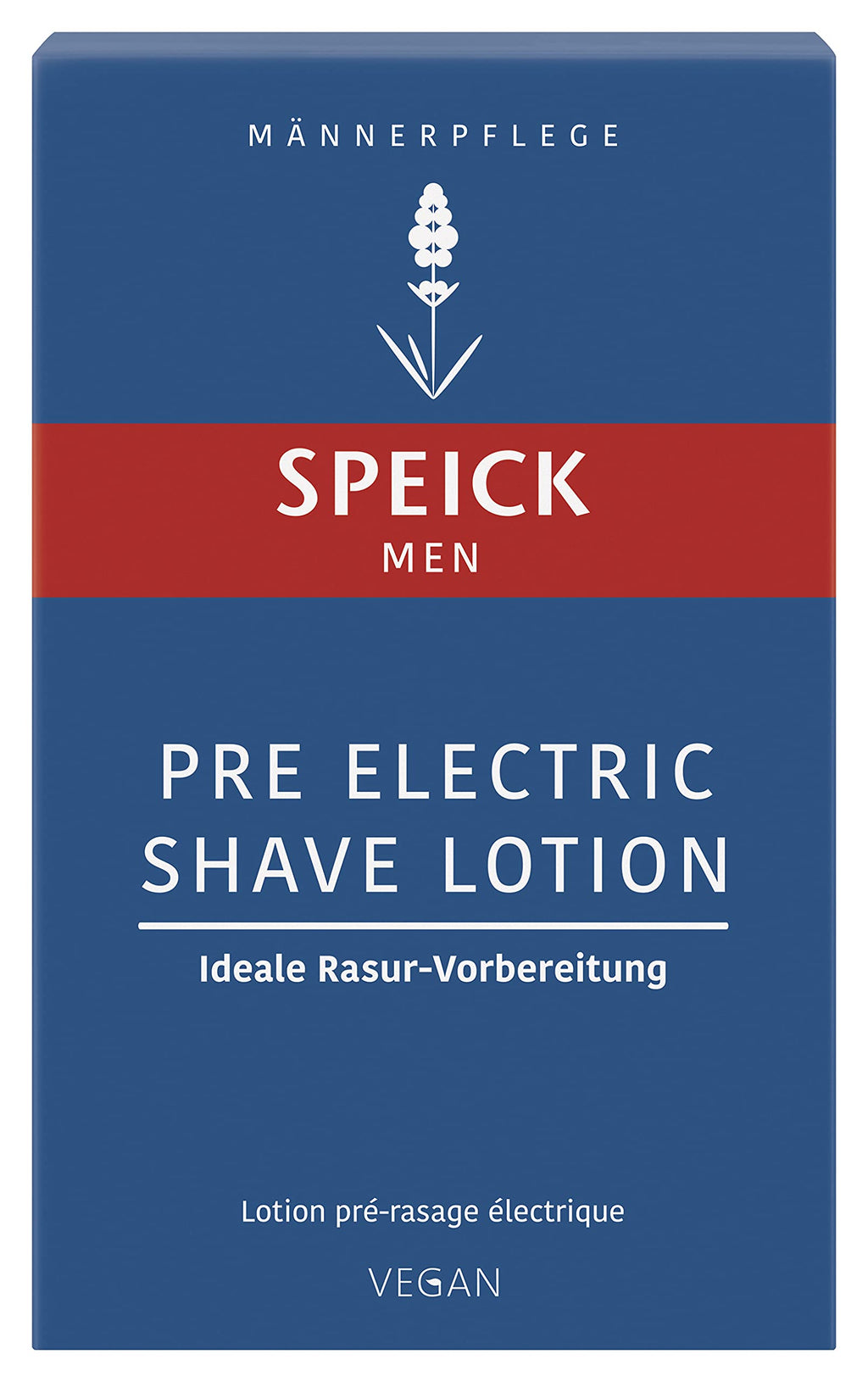 Speick Men Pre Electric Shave Lotion with Relaxing Lavender Oil and a Blend of Essential Oils, Natural Vegan Skin Care, 3.4 Fluid Ounces